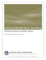 Product Description: This publicationis designed to enhance the skills of the professional music braille transcriptionist.Ornamentation In Music Braillefocuses on the use of ornamentation within braille music, specifically Bach, Mozart and Brahms. Content includes the proper usage of mordents and trills, followed by discussion of factioning and tremolos.</br> Ornamentation In Braille Music